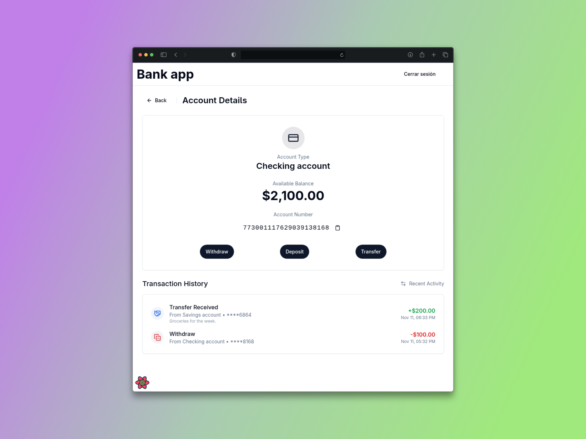 Online Banking System - Website Screenshot